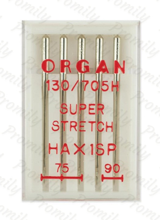 Иглы супер cтрейч №№ 75(3),90(2), Organ, 5 шт от магазина Promily в Черкесске